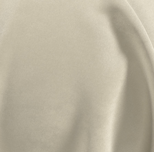 (FR)Fabric velvet shiny plain col. greige (single width)