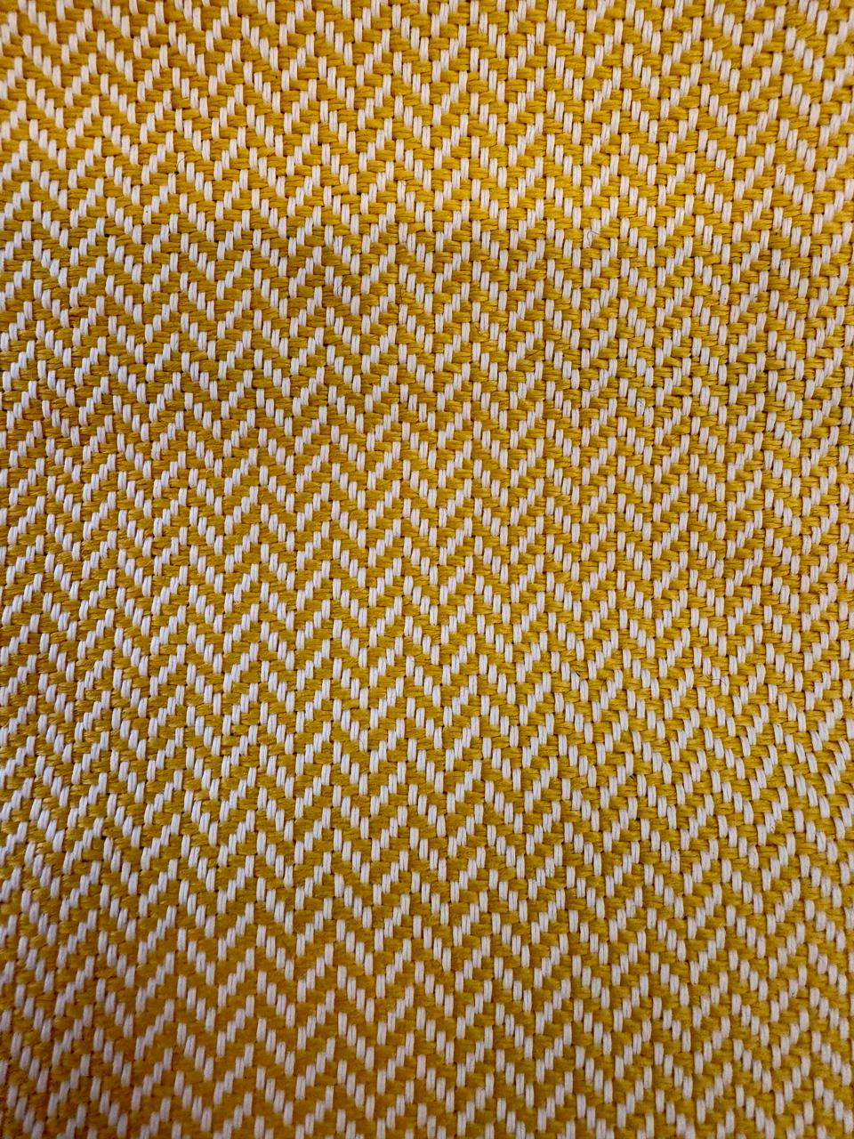 Outdoor fabric zigzag design col. yellow (single width)