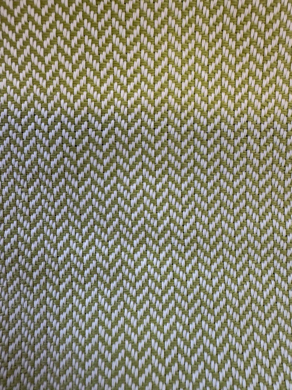 Outdoor fabric zigzag design col. green (single width)