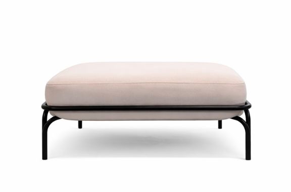OTTOMAN 70X70 OUTDOOR/BLACK