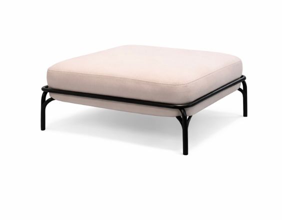 OTTOMAN 70X70 OUTDOOR/BLACK