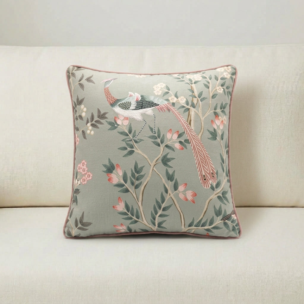 CUSHION 45X45 FABRIC : TIL331+TIL 251 PIPING