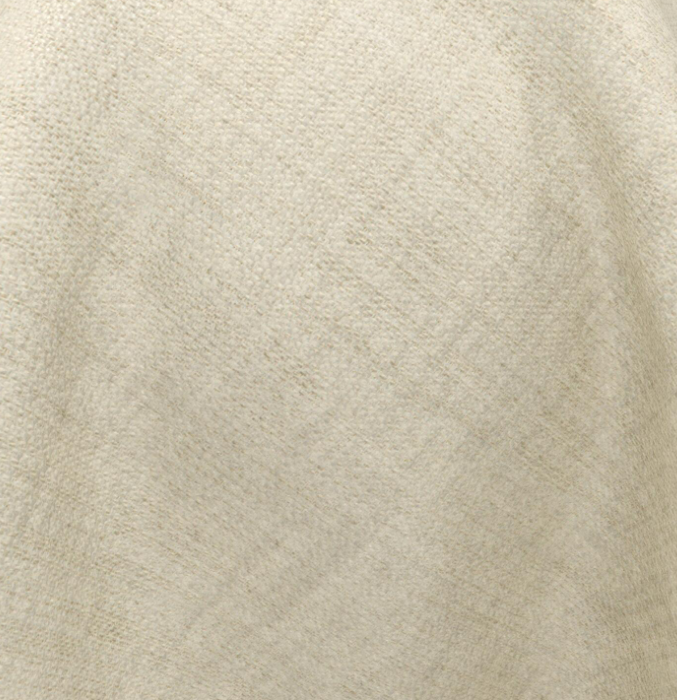 (FR) Curtain linen effect plain col. beige (double width)