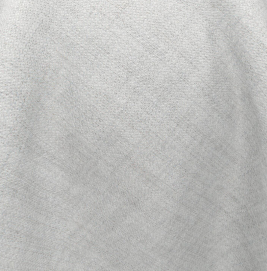 (FR) Curtain linen effect plain col. silver (double width)