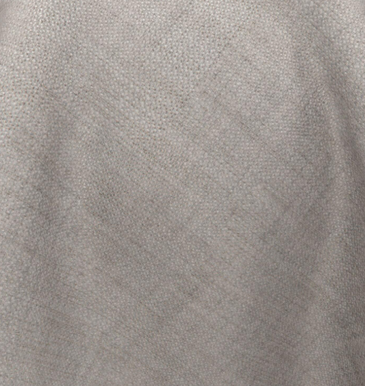 (FR) Curtain linen effect plain col. greige (double width)