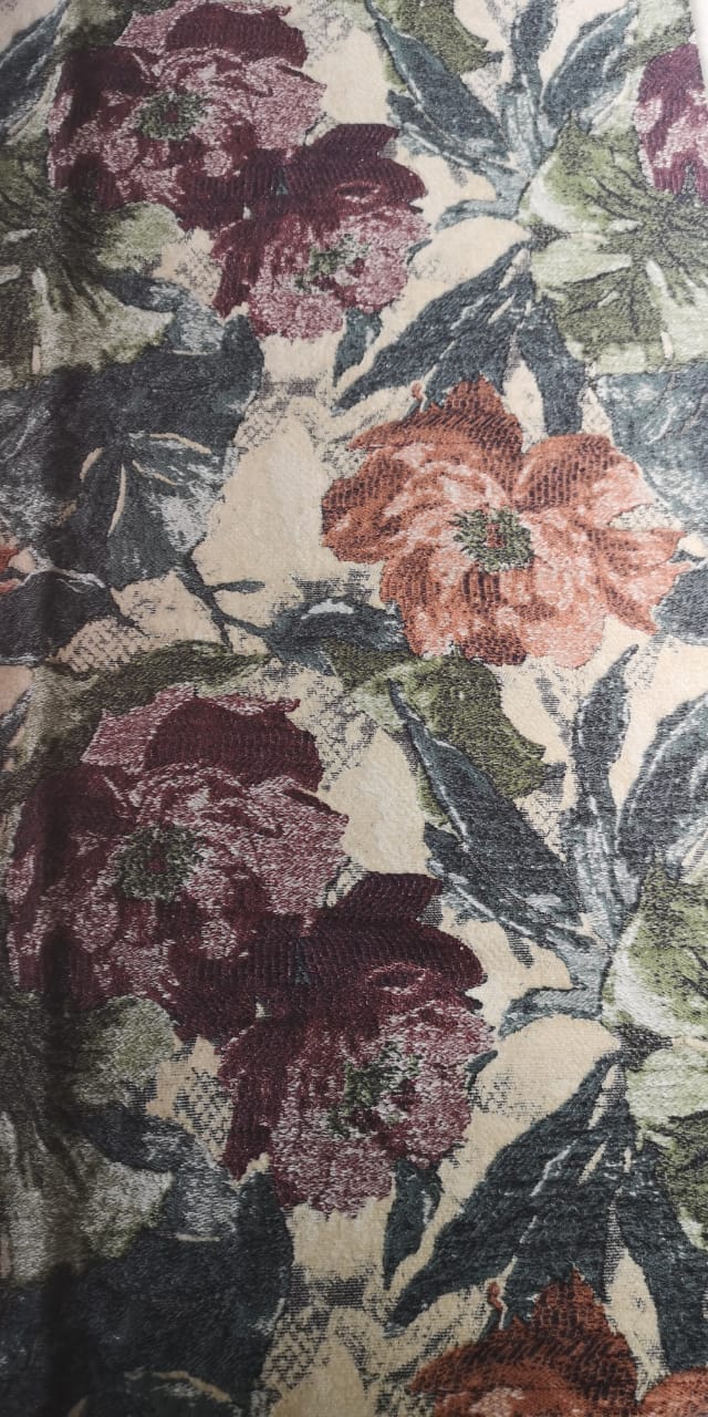 Fabric design col. multicolor ( single width)