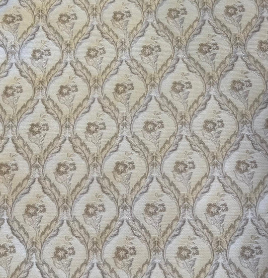Jacquard fabric ornaments design col. beige (single width)