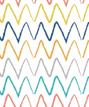 Sheer zigzag design col. multicolor (double width)