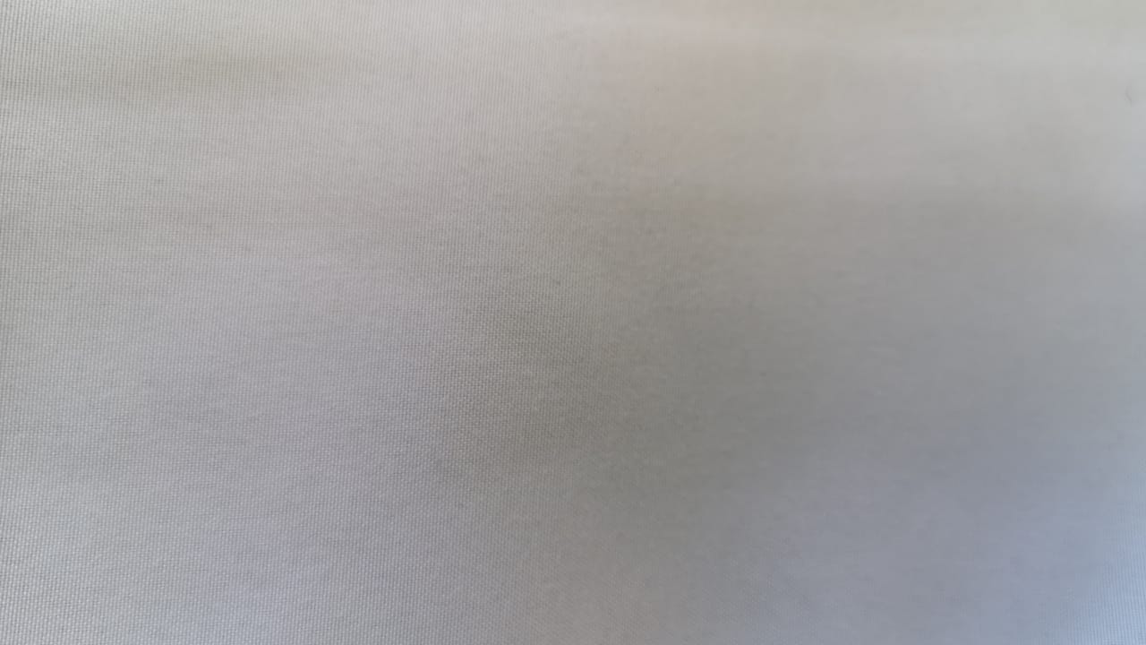 Blackout plain col. white ( double width)