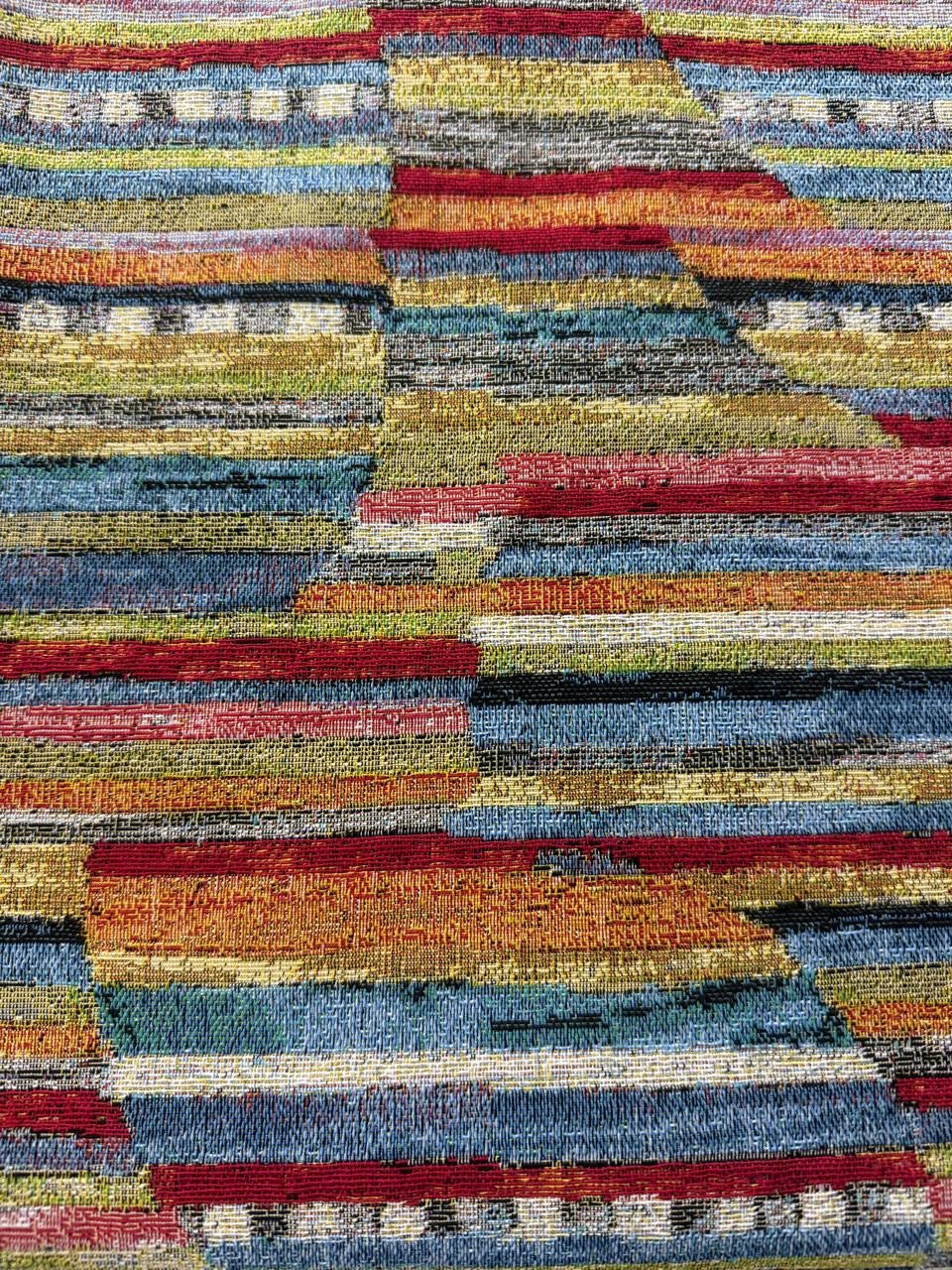 Fabric striped design col. multicolor (single width)