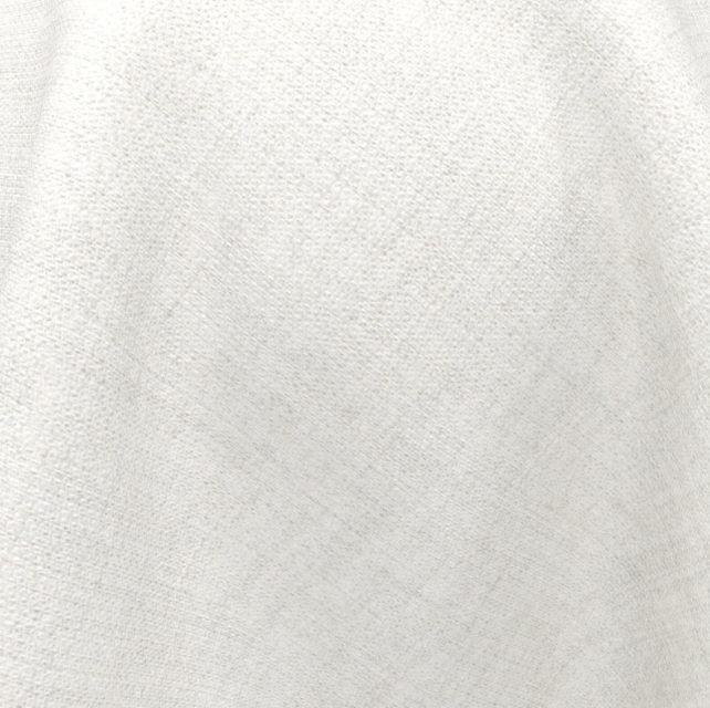(FR) Curtain linen effect plain col. white ( double width)
