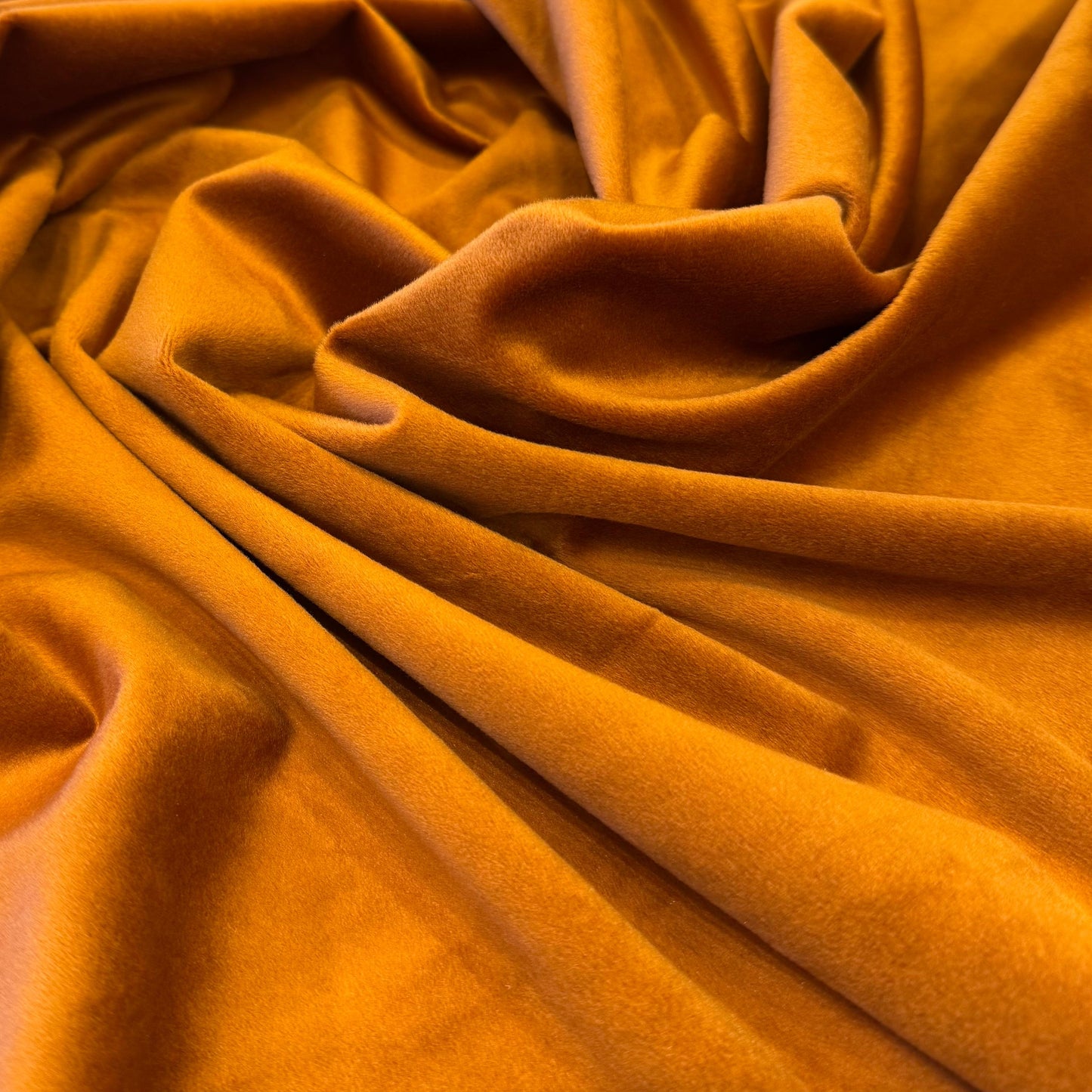 Fabric velvet plain col. bric ( double width)