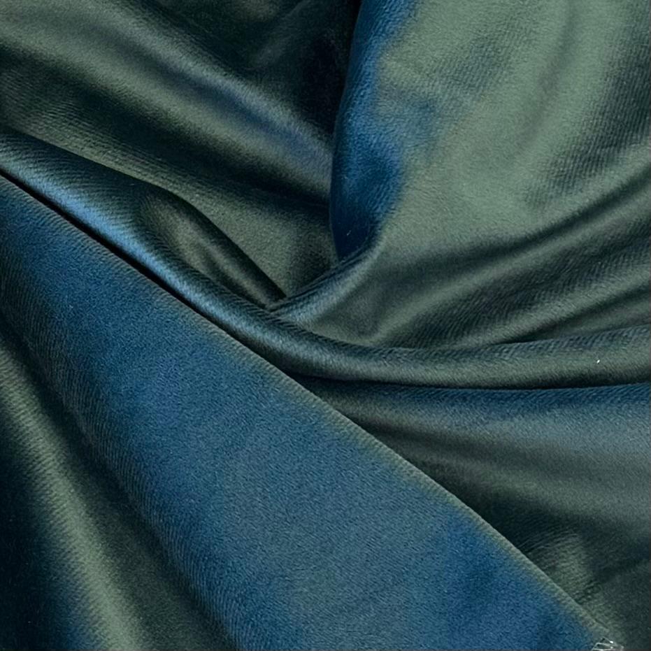 Fabric velvet plain col. blue ( double width)