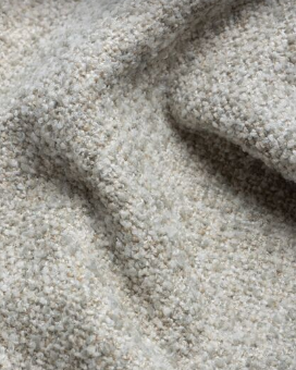 Fabric boucle col. grey (single width)