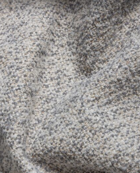Fabric boucle col. grey (single width)