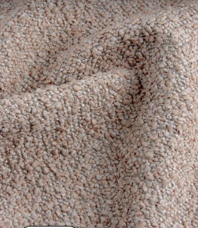 Fabric boucle col.beige (single width)