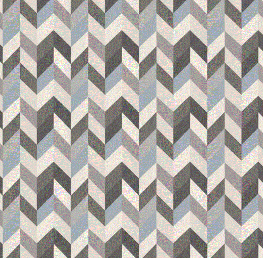 (FR) Fabric geometric modern design col. paloma (single width)