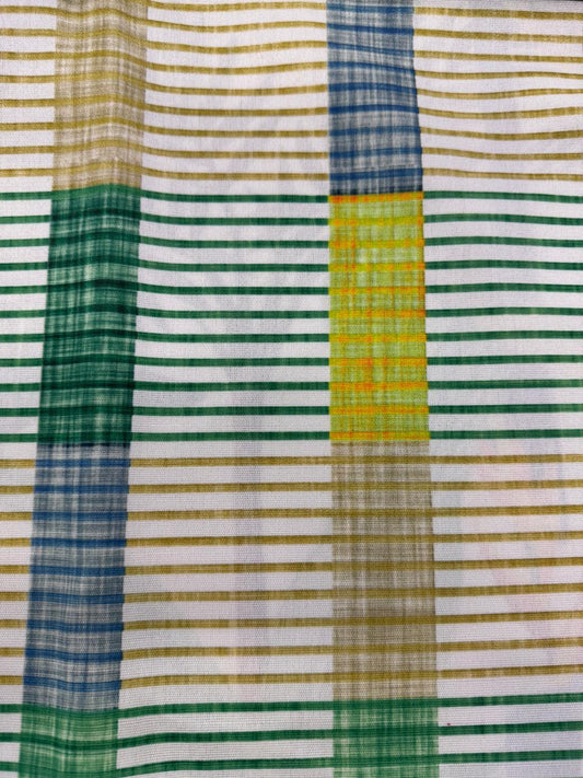 Outdoor fabric striped design col. multicolor (single width)