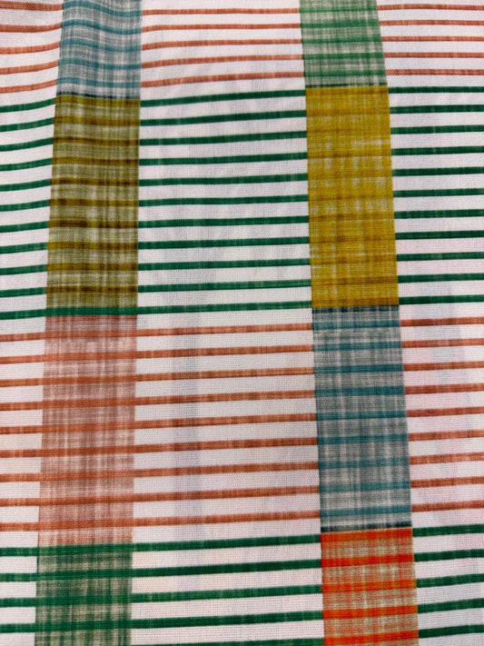 Outdoor striped design col. multicolor (single width)