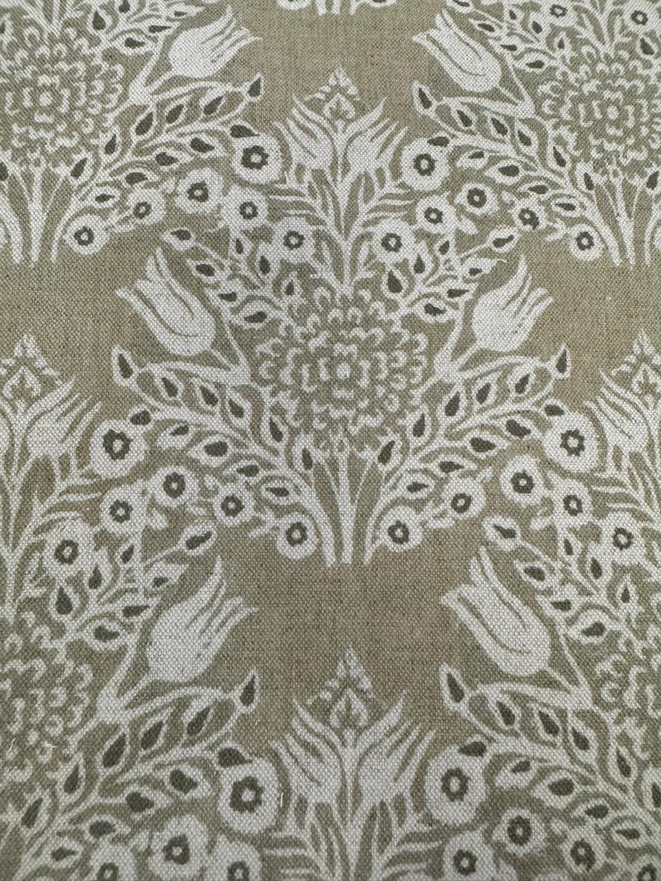 Fabric baroque design col. beige (single width)