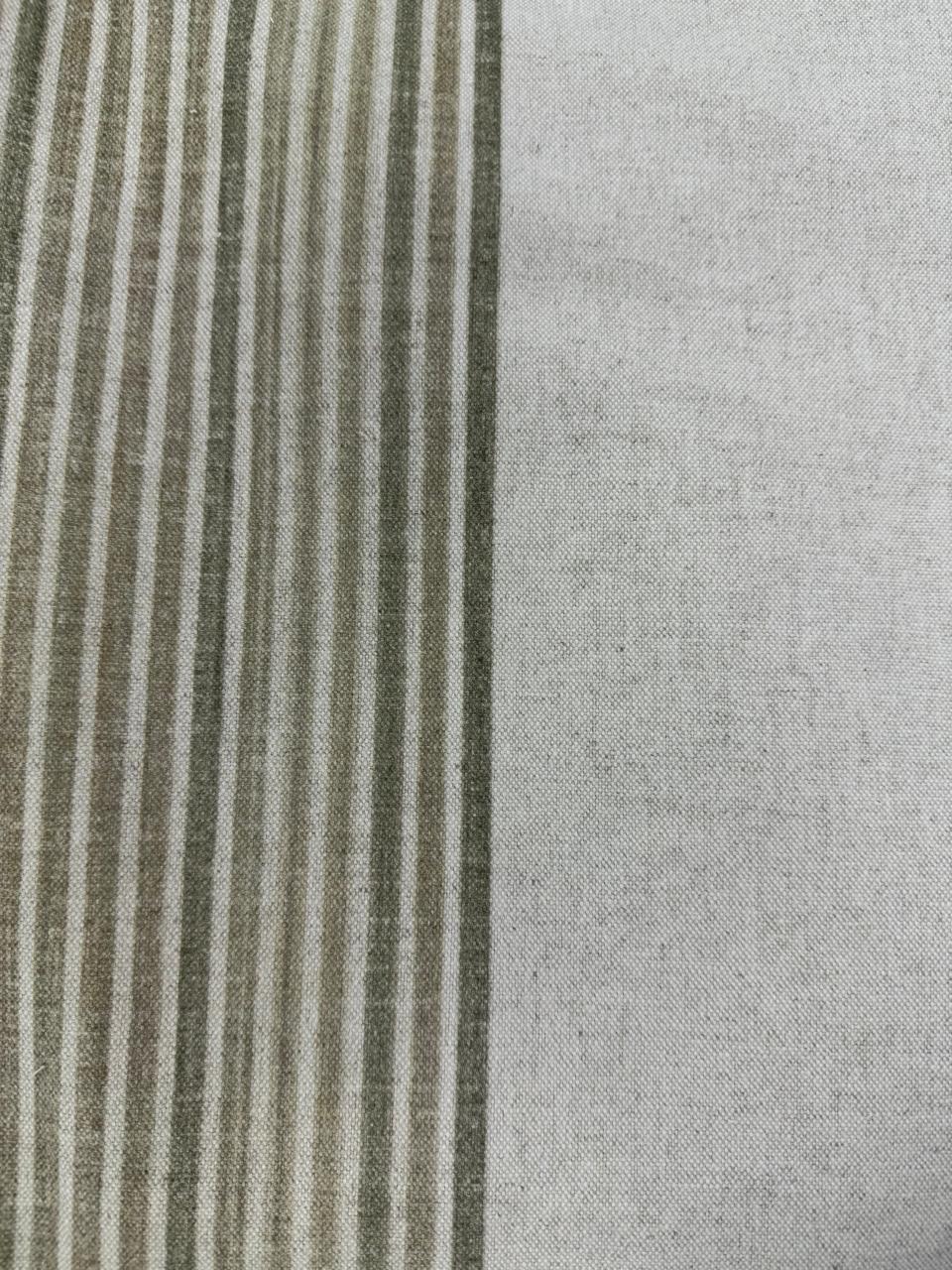 Fabric striped design col. beige (single width)