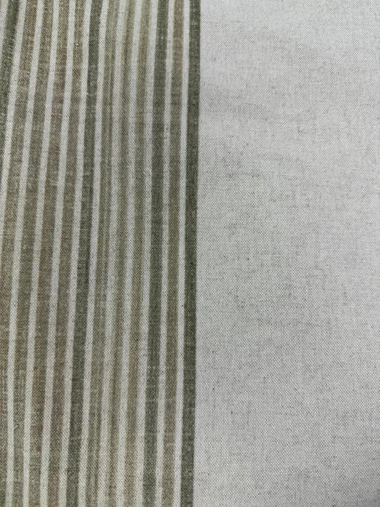 Fabric striped design col. beige (single width)