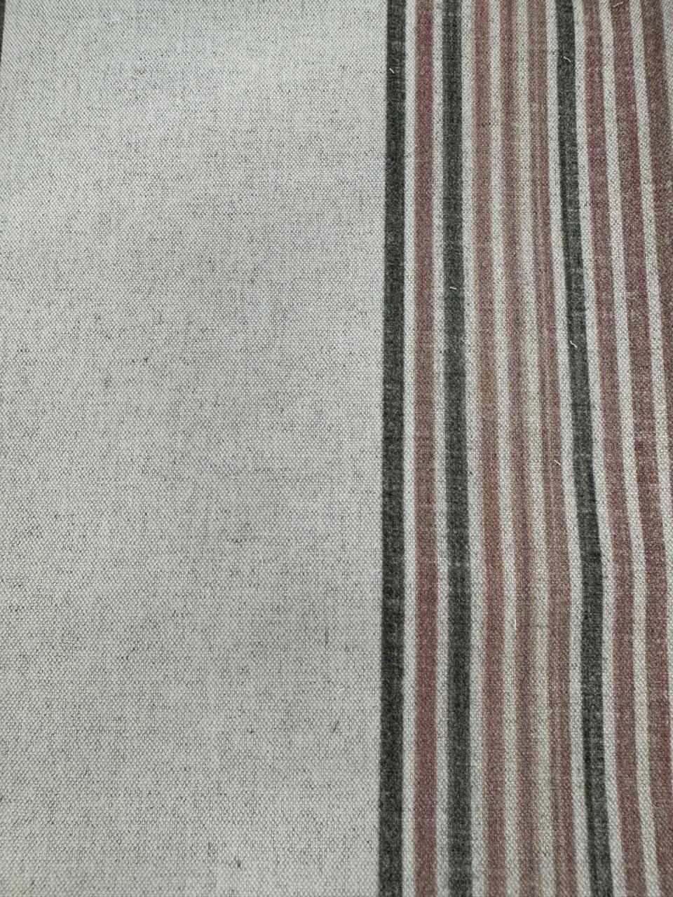 Fabric striped design col. beige/pink (single width)
