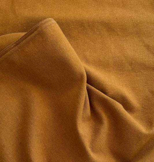 Fabric plain col. brown (single width)