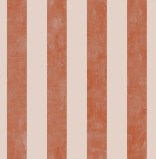 Fabric striped design col. orange (single width)