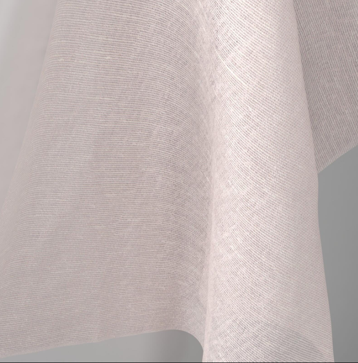 Sheer plain col. light pink (double width)