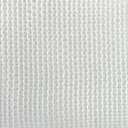 Sheer decorative plain col. white (double width)