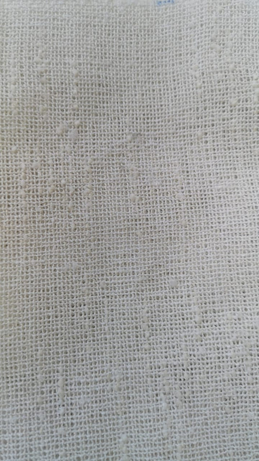 Sheer plain col. white (double width)