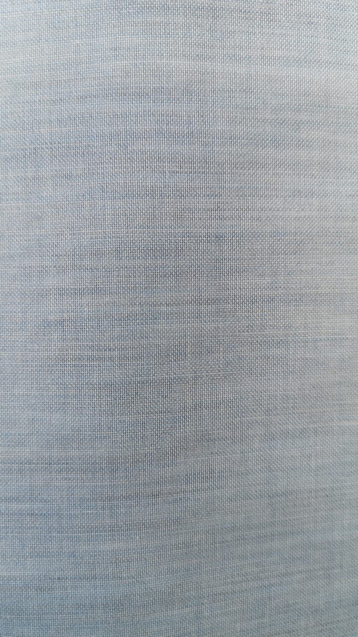 Sheer plain col. blue (double width)