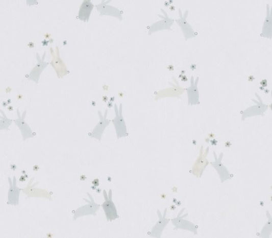 Wallpaper kids mouse design col.grey