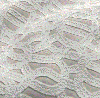 (FR) Fabric abstract geometric modern design col. limestone (single width)