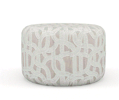 (FR) Fabric abstract geometric modern design col. limestone (single width)