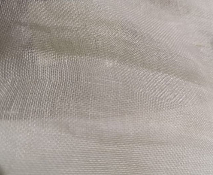 Sheer linen plain col.beige ( double width)