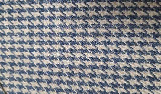 Fabric design col. blue  ( single width)
