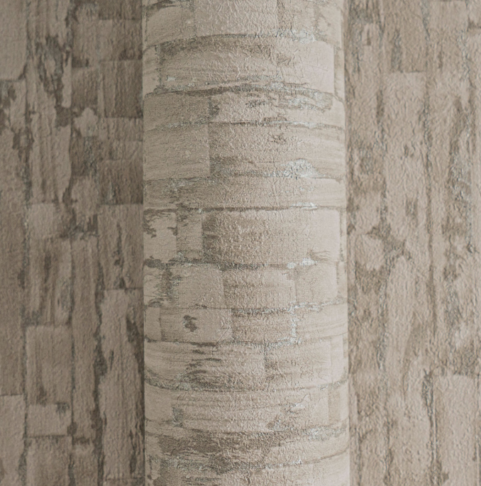 Wallpaper decorative design col. beige