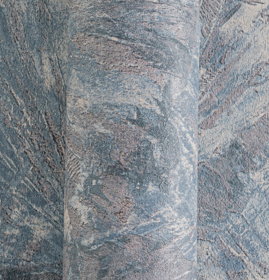 Wallpaper decorative design col. blue/grey