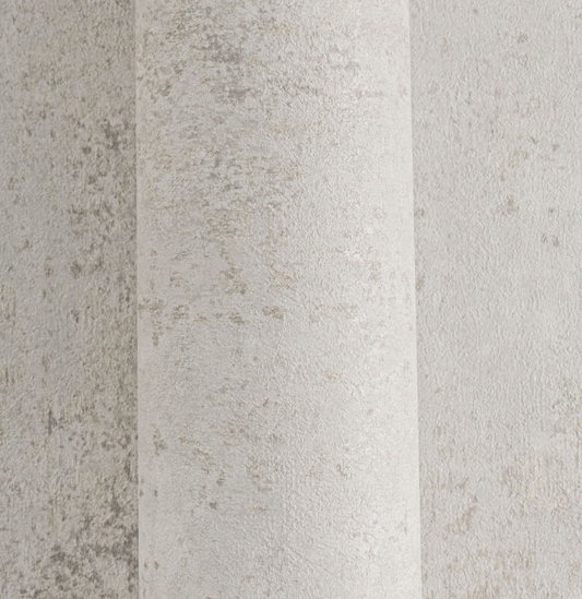 Wallpaper decorative plain col. white/grey