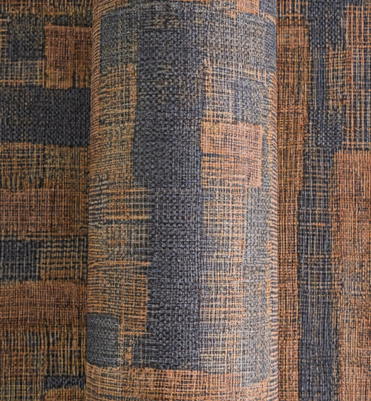 Wallpaper decorative plain col. black/brown