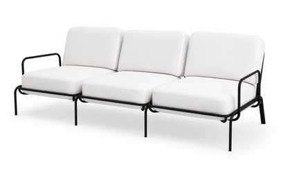 OUTDOOR METAL THREE SEATS