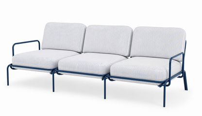 OUTDOOR METAL THREE SEATS