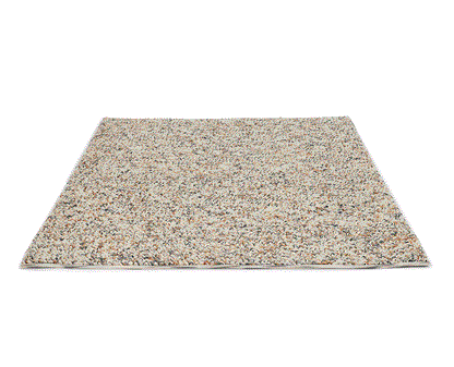 Carpet bouclee plain col. beige/grey