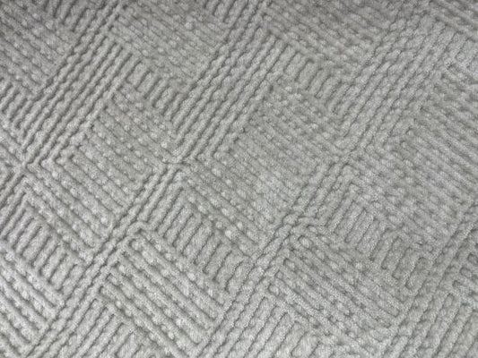 Velvet geometric modern design col.beige (single width)