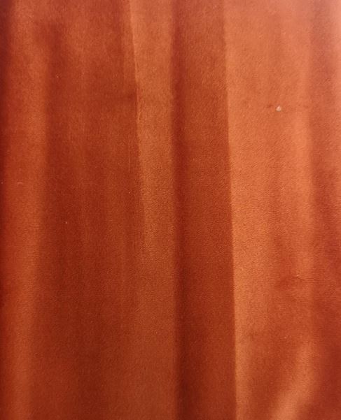 Velvet plain col.orange ( single width)