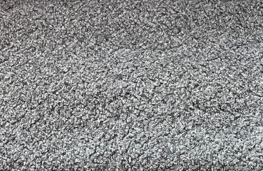Fabric boucle col. grey (single width)