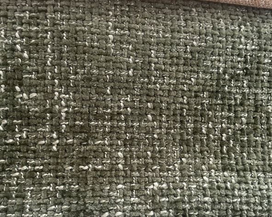Fabric boucle col. green ( single width)
