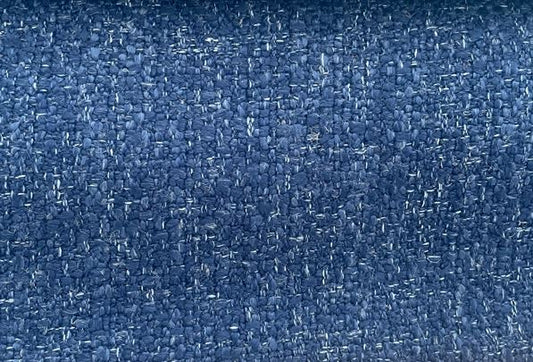Fabric boucle col.blue (single width)